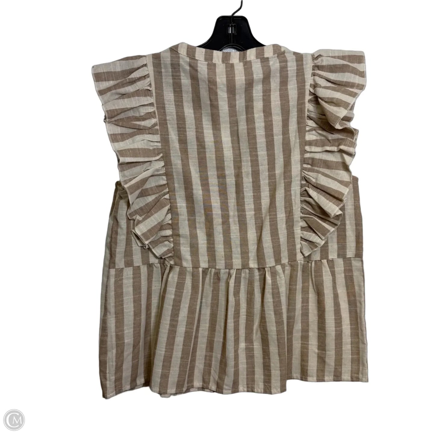 Top Sleeveless By Savanna Jane In Striped Pattern, Size: S