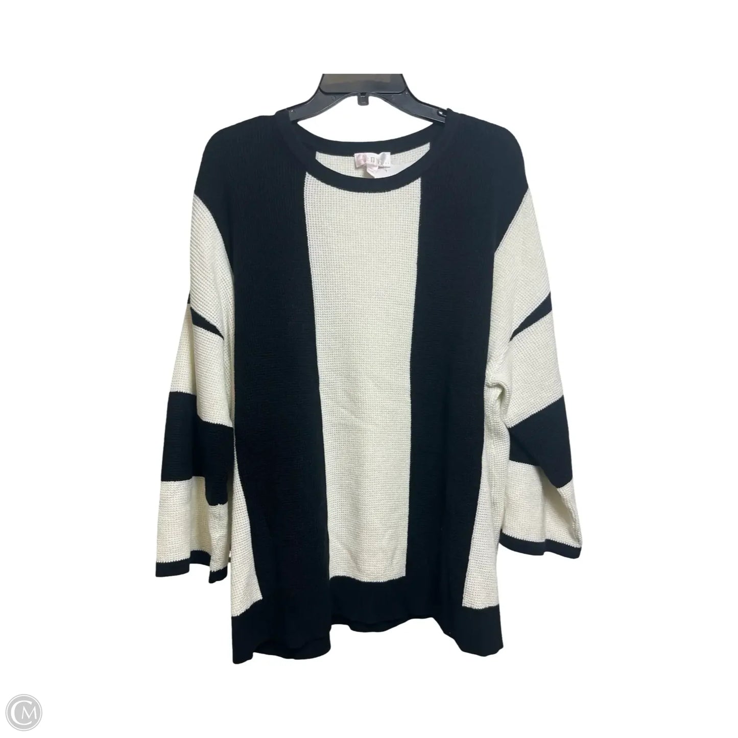 Sweater By Belle By Kim Gravel In Black, Size: 2x