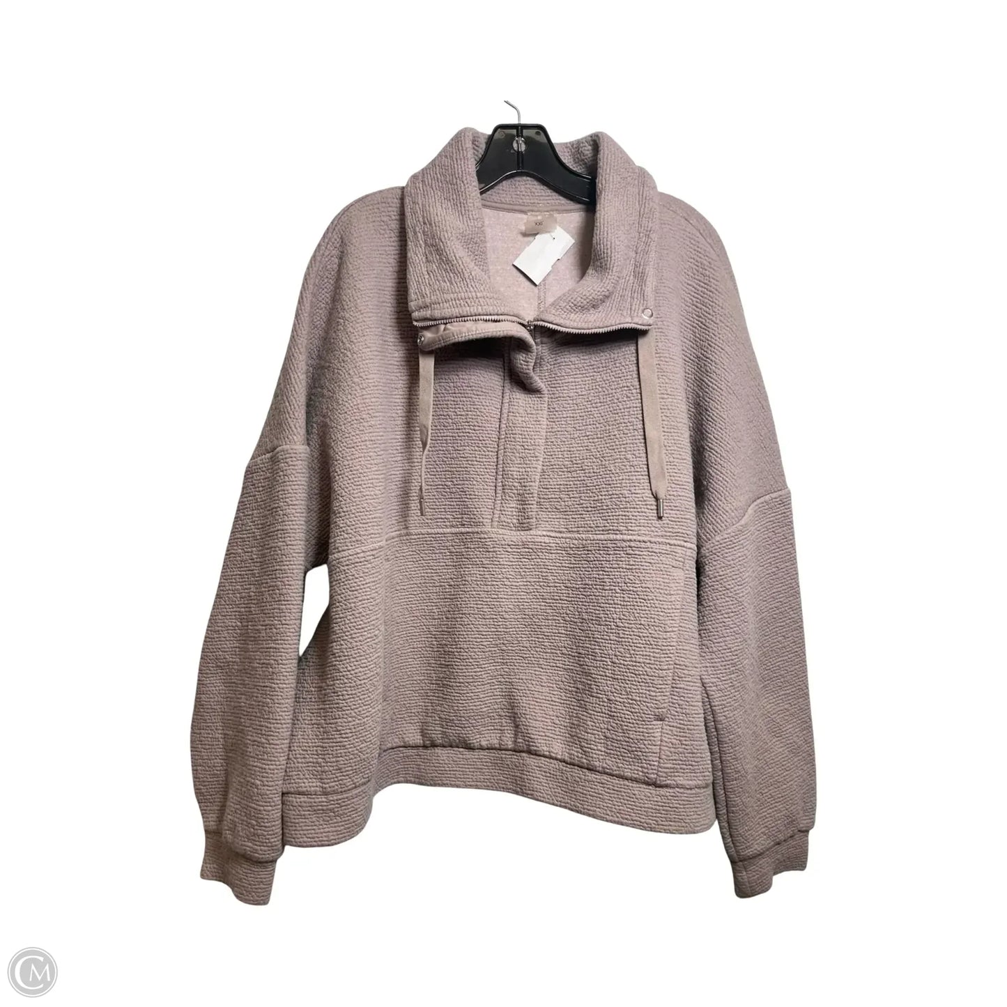 Athletic Top Long Sleeve Collar By Calia In Mauve, Size: Xxl