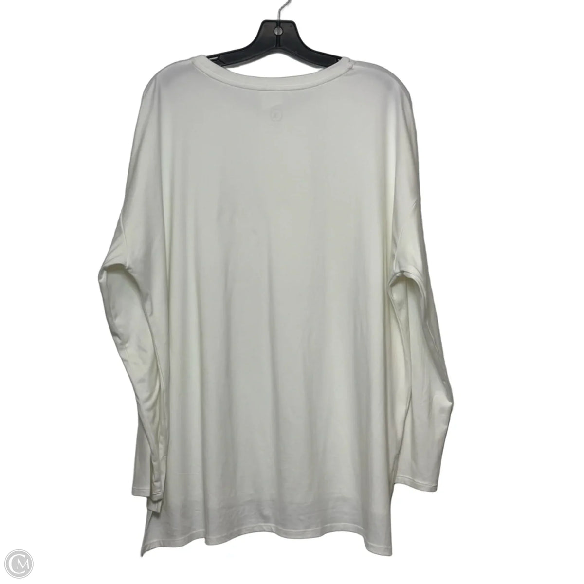 Top Long Sleeve Basic By Clothes Mentor In White, Size: 1x
