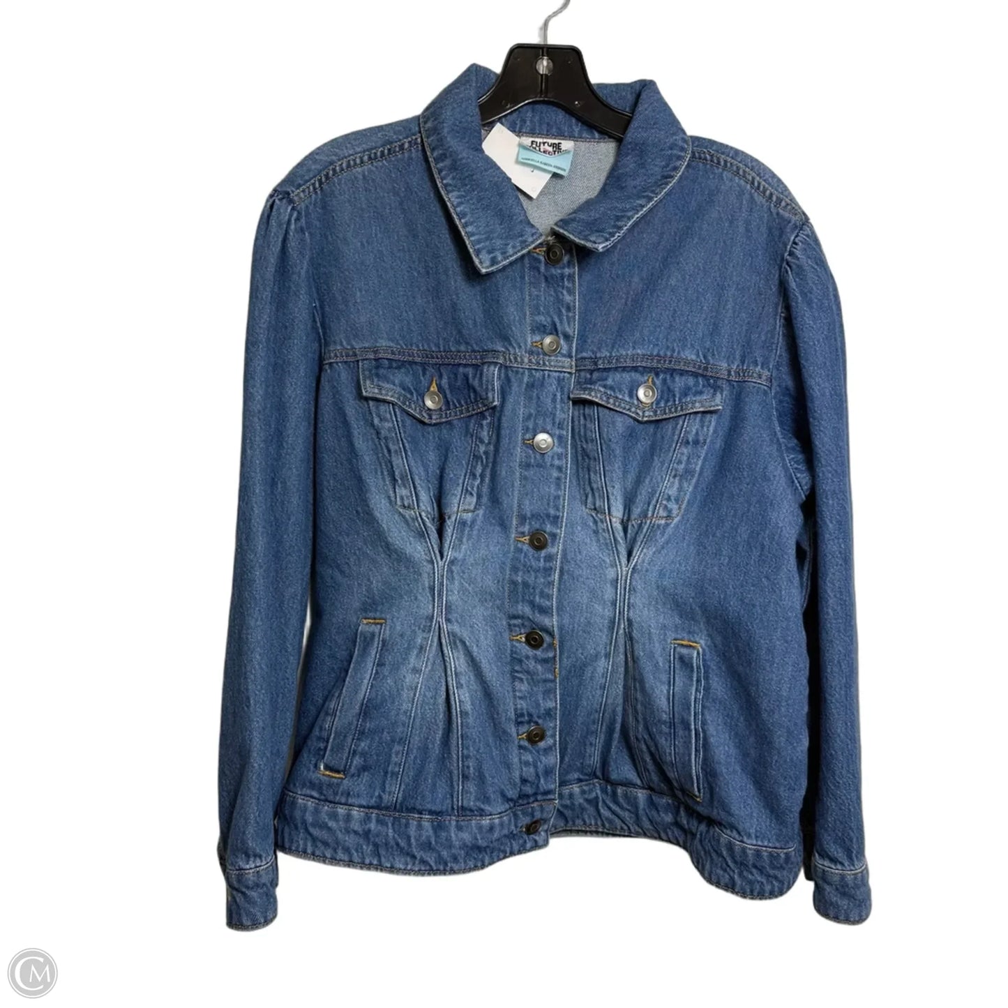 Jacket Denim By Future Collective In Blue Denim, Size: L