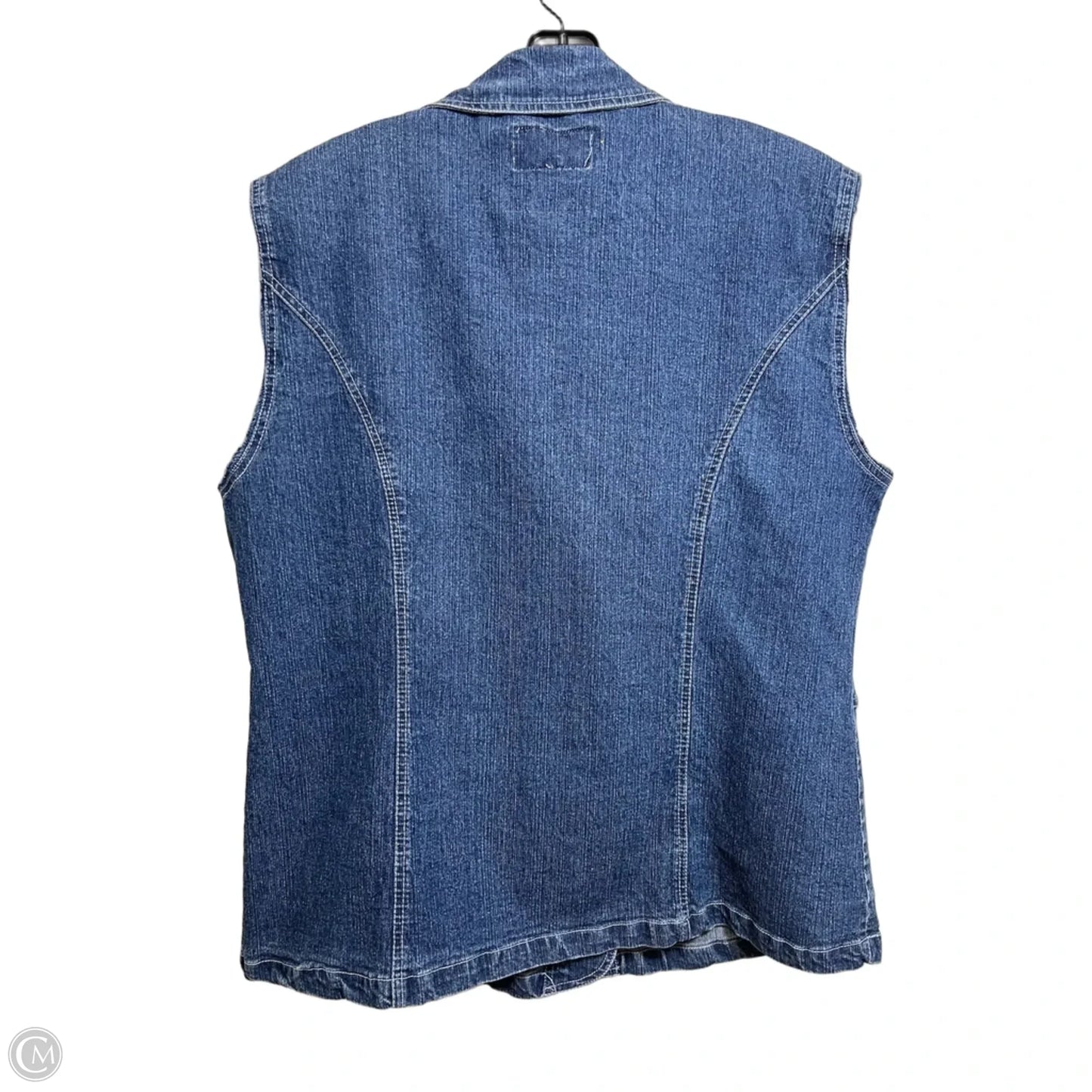 Vest Other By Clothes Mentor In Blue Denim, Size: 1x