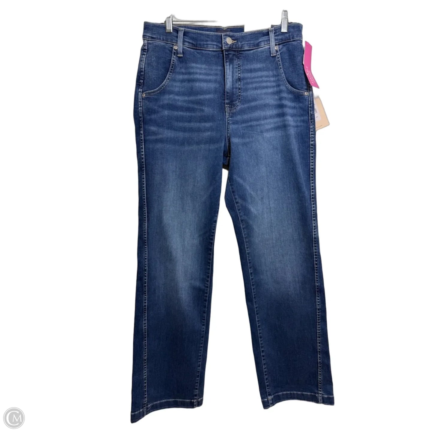 Jeans Straight By Not Your Daughters Jeans In Blue Denim, Size: 8