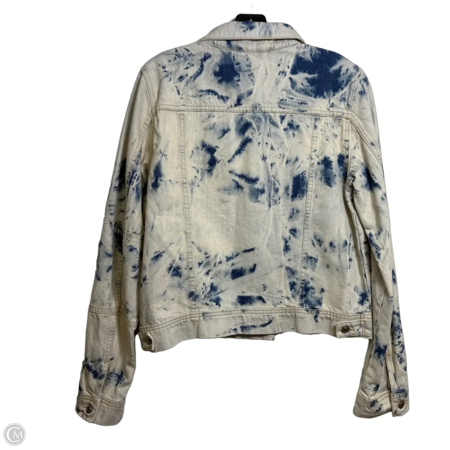 Jacket Denim By Free People In Blue Denim, Size: L
