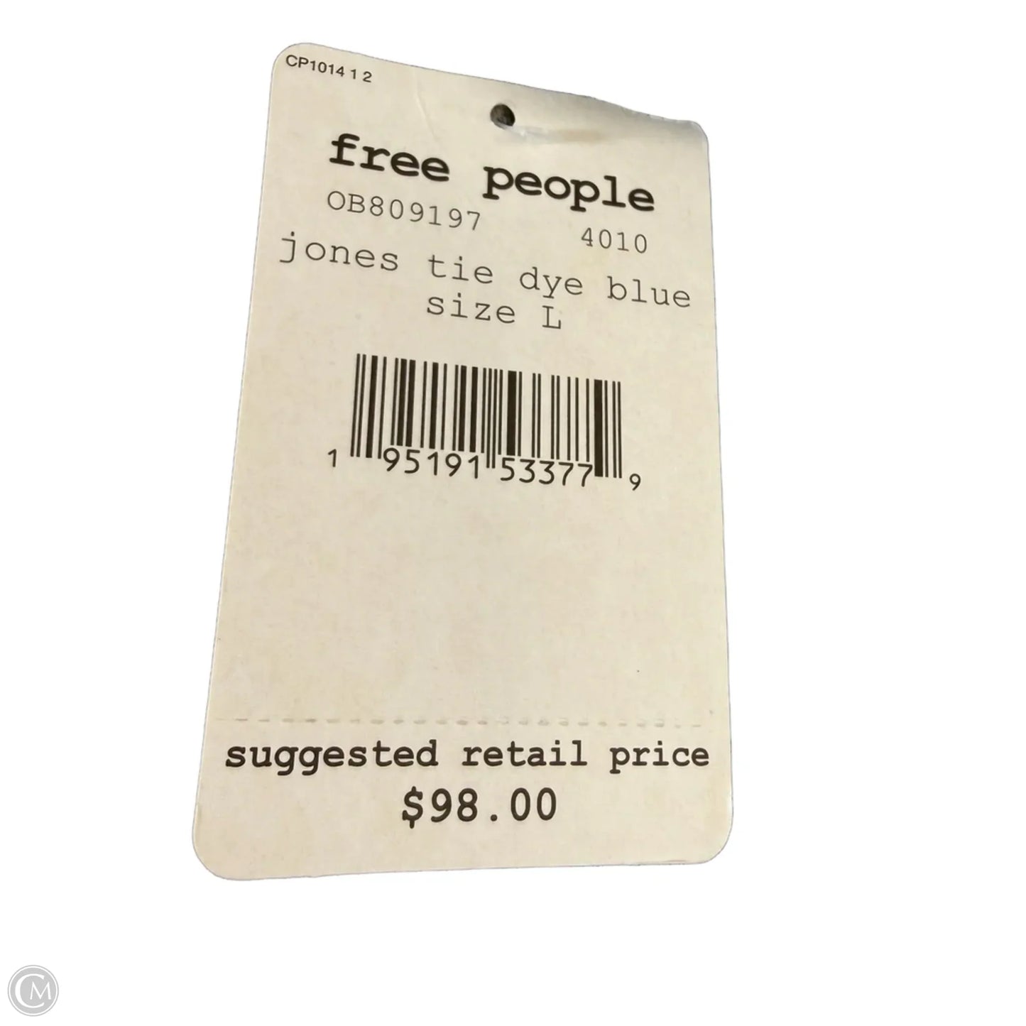 Jacket Denim By Free People In Blue Denim, Size: L