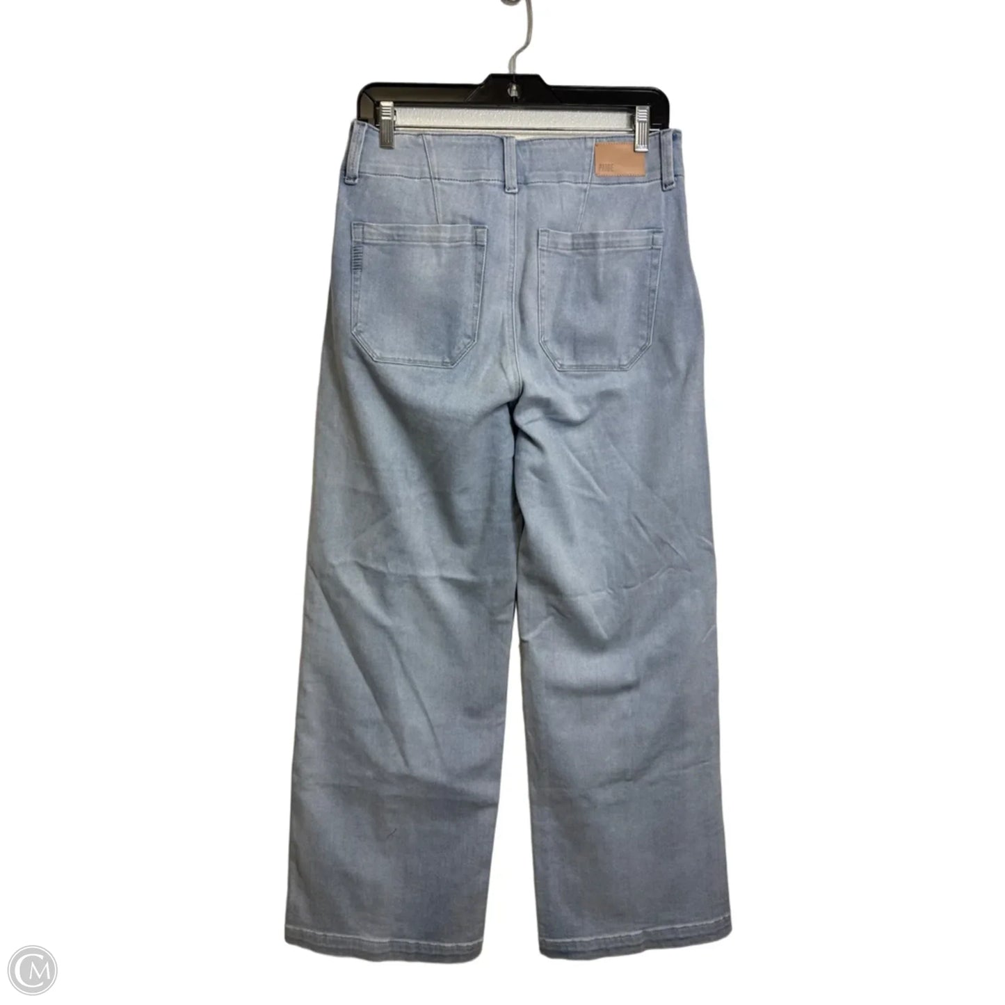 Jeans Wide Leg By Paige In Blue Denim, Size: 6