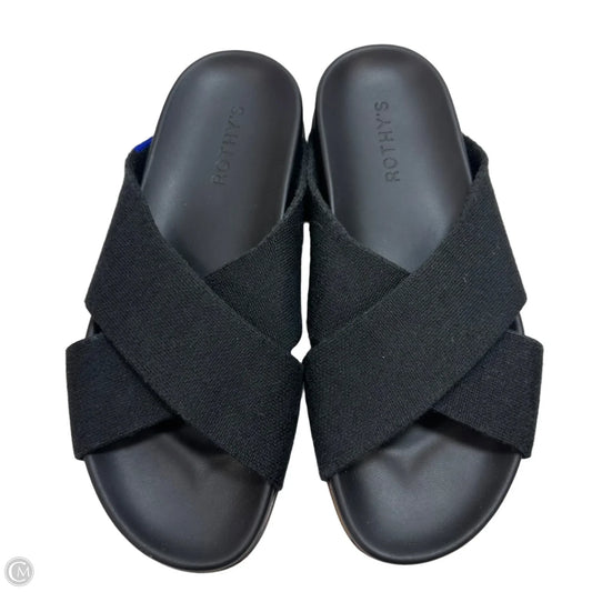 Sandals Flats By Rothys In Black, Size: 7.5