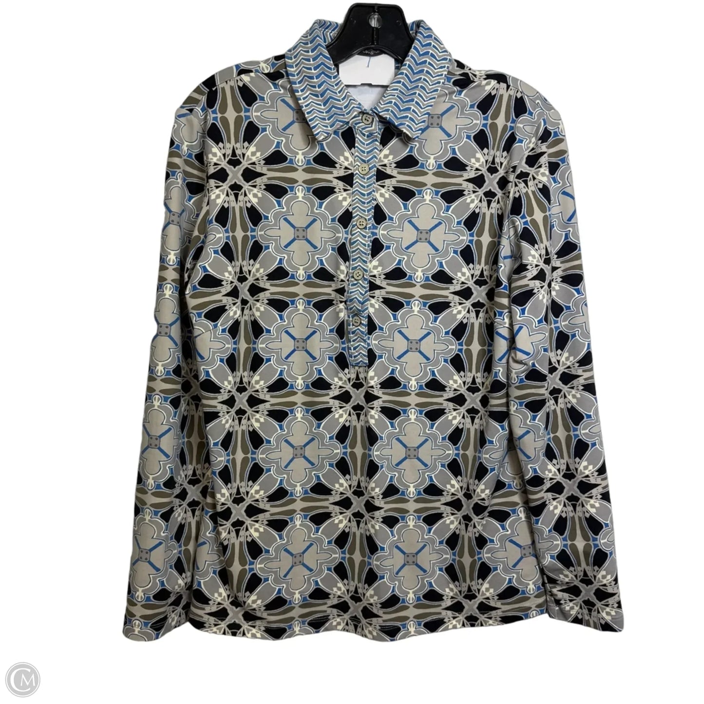 Top Long Sleeve By J Mclaughlin In Blue, Size: M