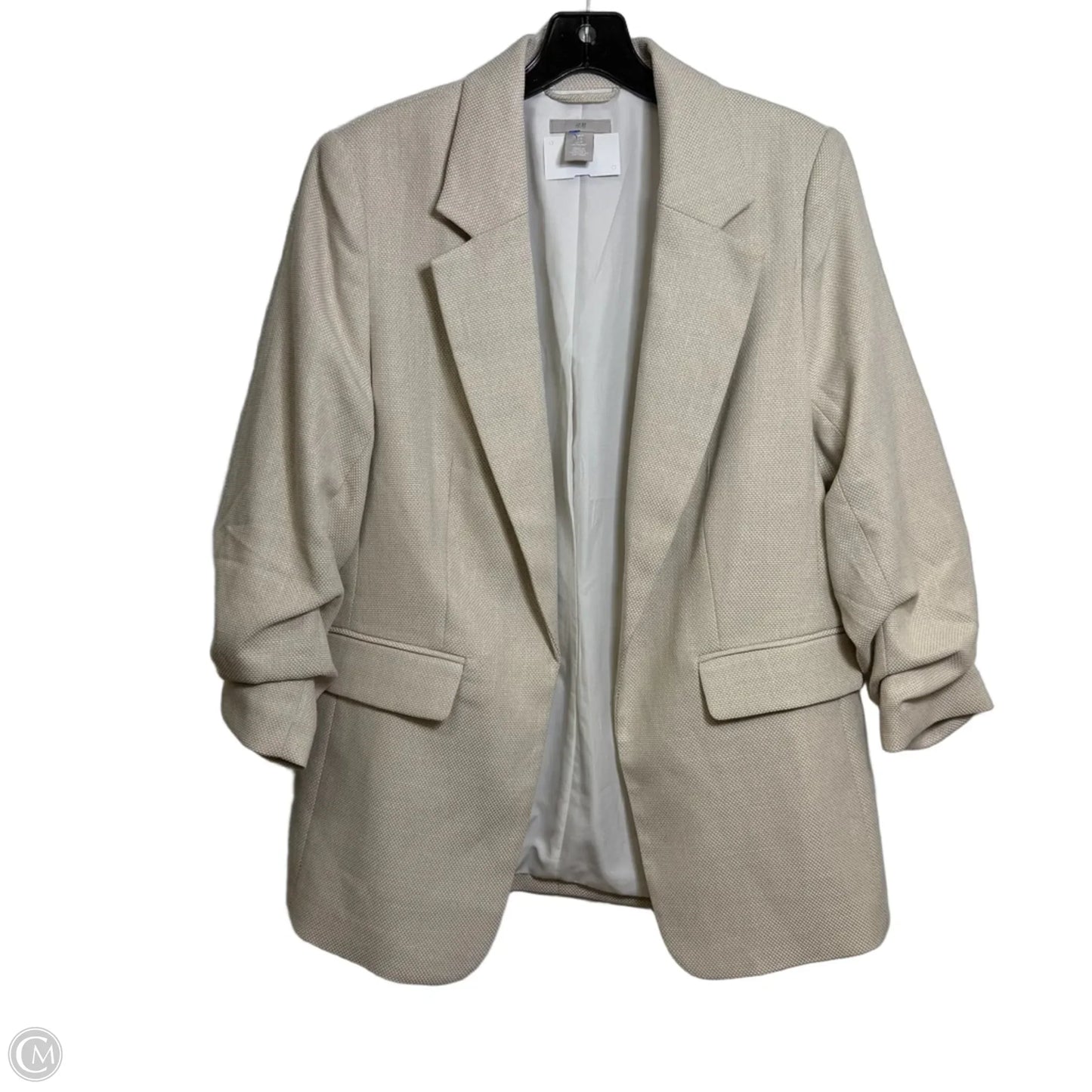 Blazer By H&m In Ivory, Size: M