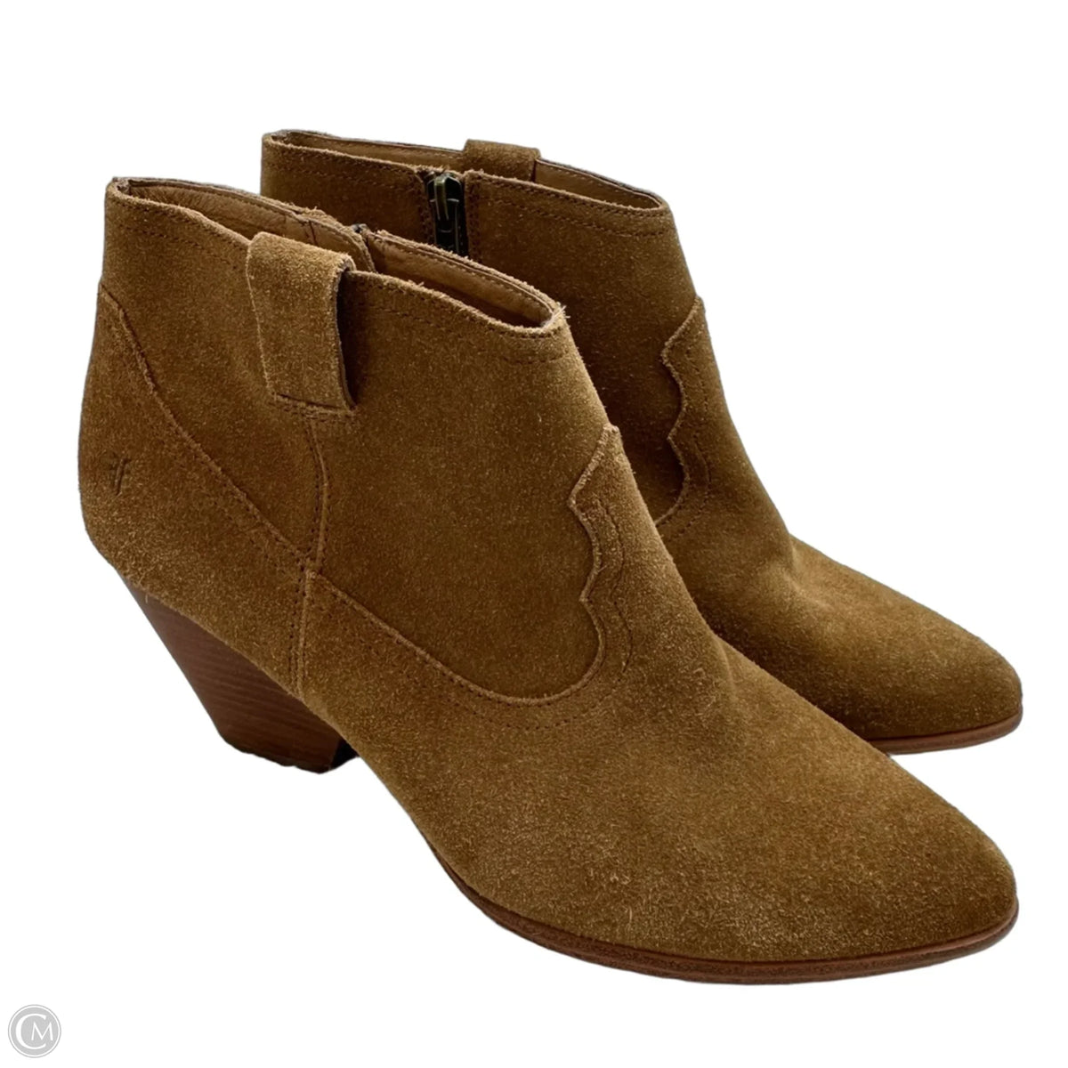Boots Designer By Frye In Tan, Size: 9.5