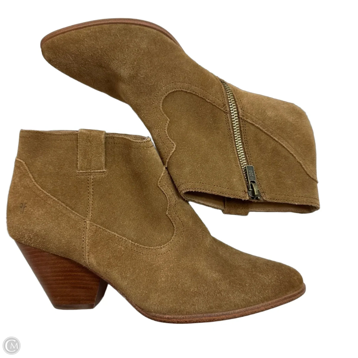 Boots Designer By Frye In Tan, Size: 9.5