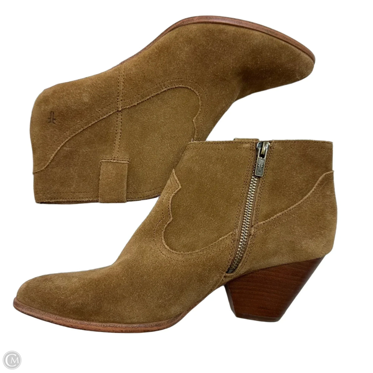 Boots Designer By Frye In Tan, Size: 9.5