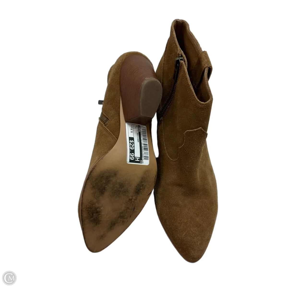 Boots Designer By Frye In Tan, Size: 9.5