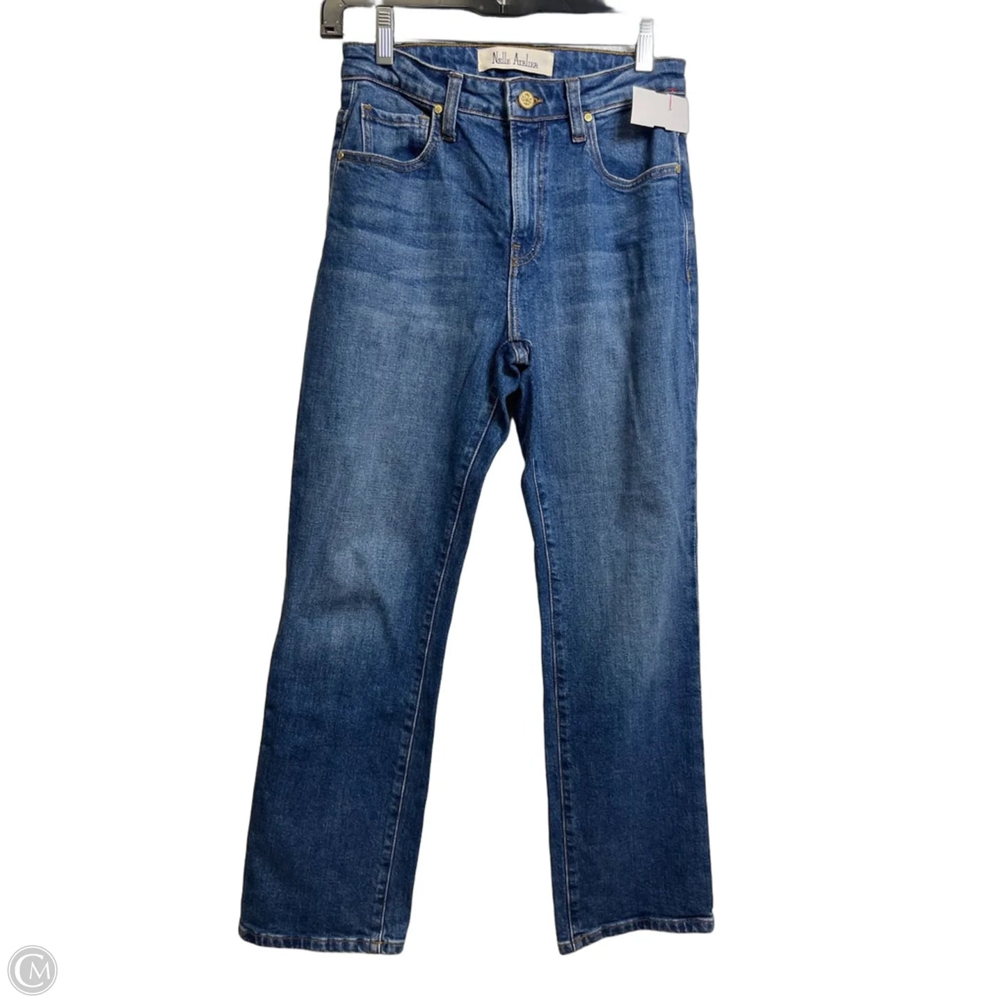 Jeans Straight By NELLE ATELIER In Blue Denim, Size: 0