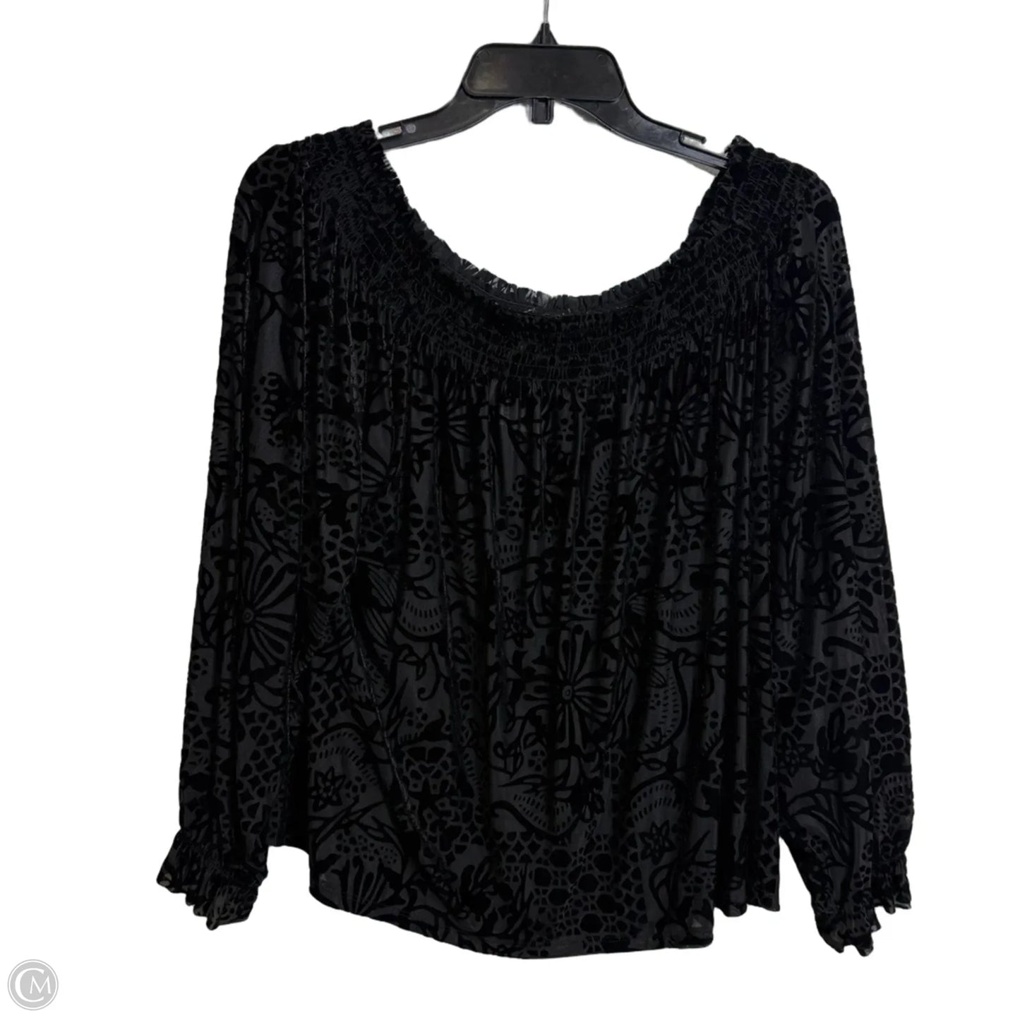 Top Long Sleeve By Free People In Black, Size: L