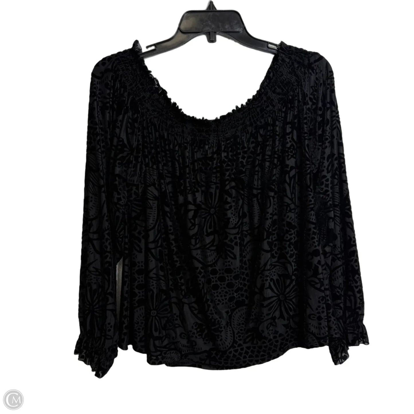 Top Long Sleeve By Free People In Black, Size: L
