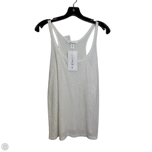 Athletic Tank Top By Athleta In White, Size: M