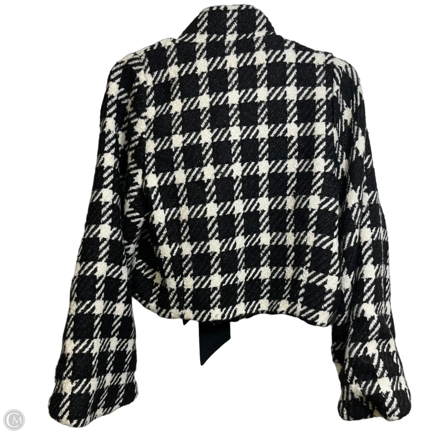 Bolero By Eva Franco In Checkered Pattern, Size: S