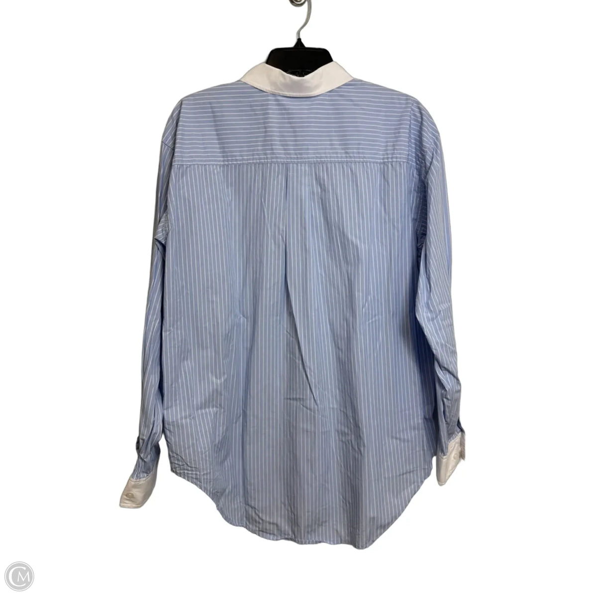 Top Long Sleeve By Good American In Blue, Size: M