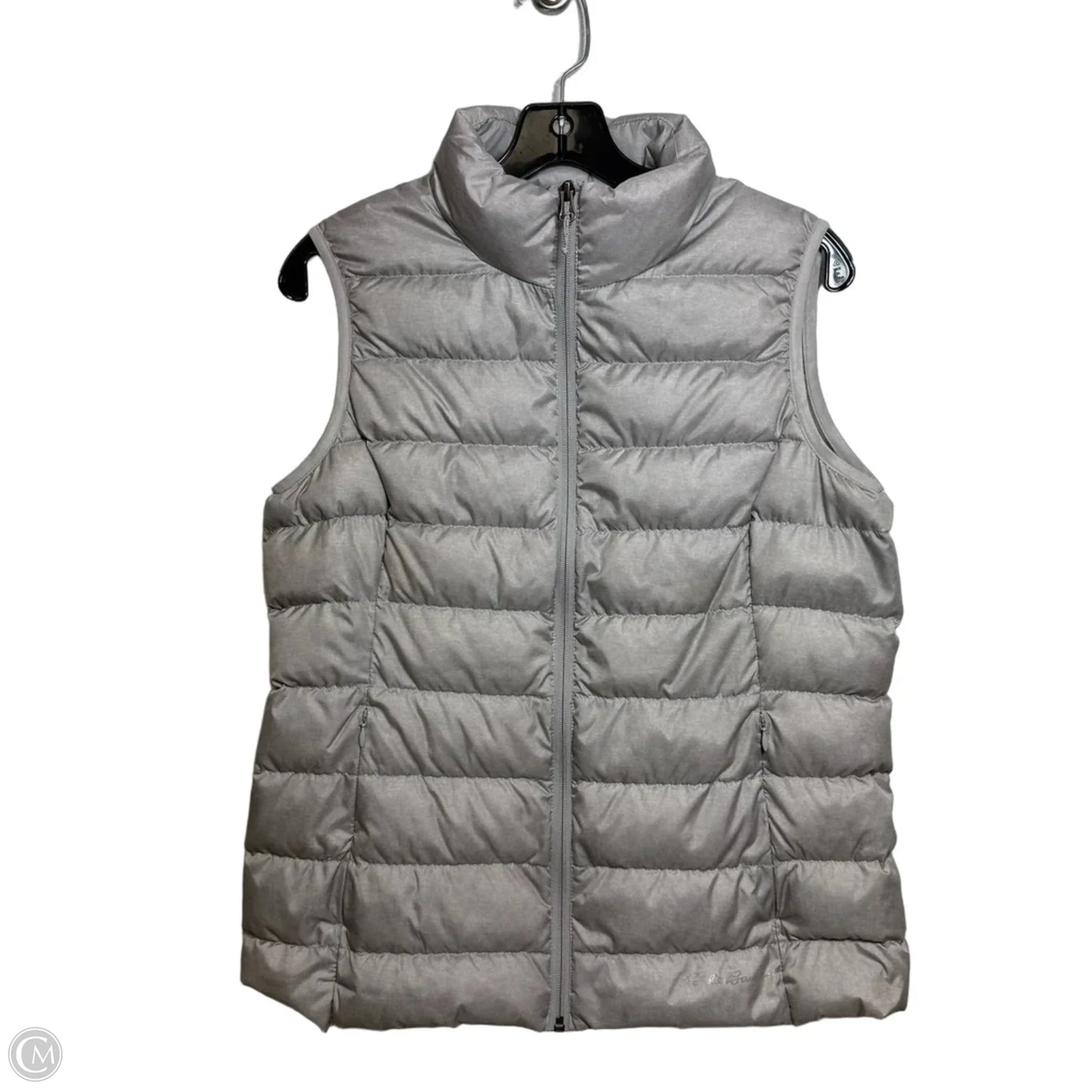 Vest Puffer & Quilted By Eddie Bauer In Grey, Size: M