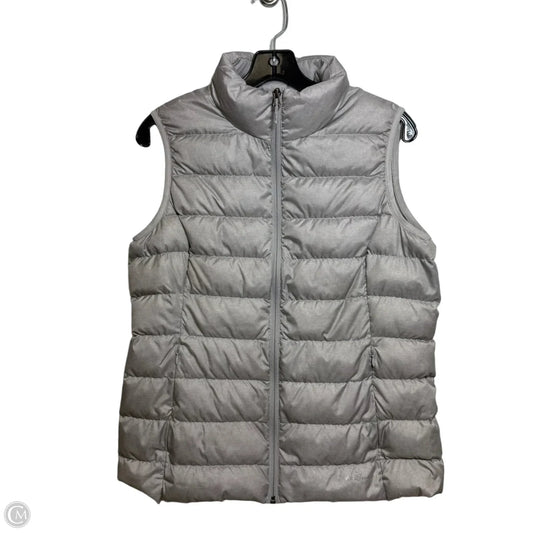 Vest Puffer & Quilted By Eddie Bauer In Grey, Size: M