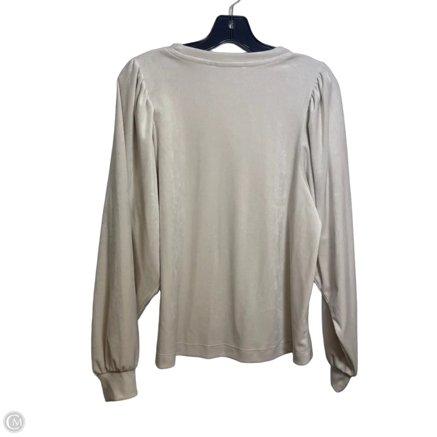 Top Long Sleeve By Loft In Ivory, Size: S