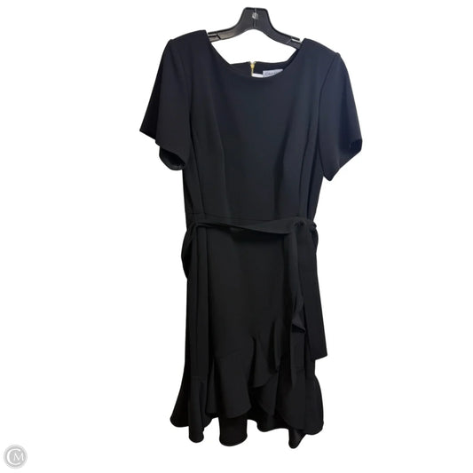 Dress Party Short By Calvin Klein In Black, Size: 16