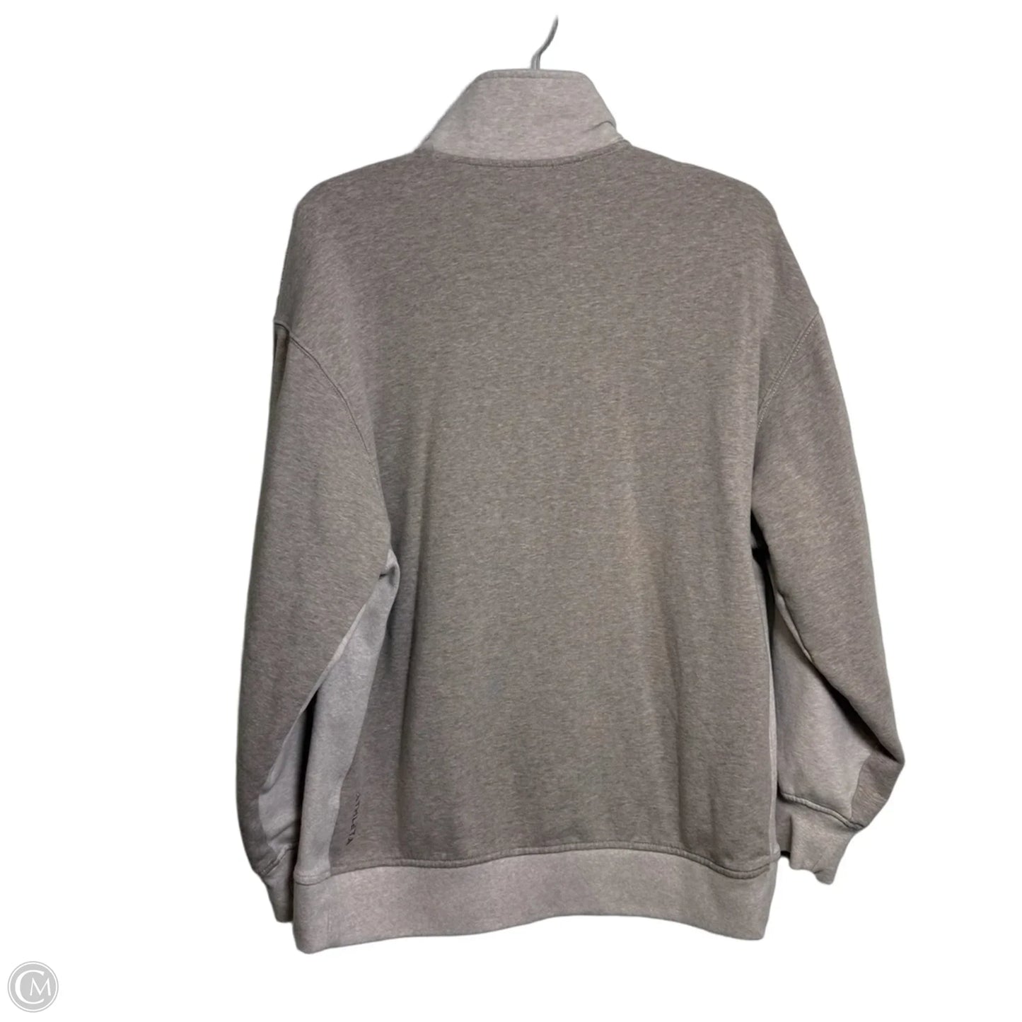 Athletic Top Long Sleeve Collar By Athleta In Tan, Size: M
