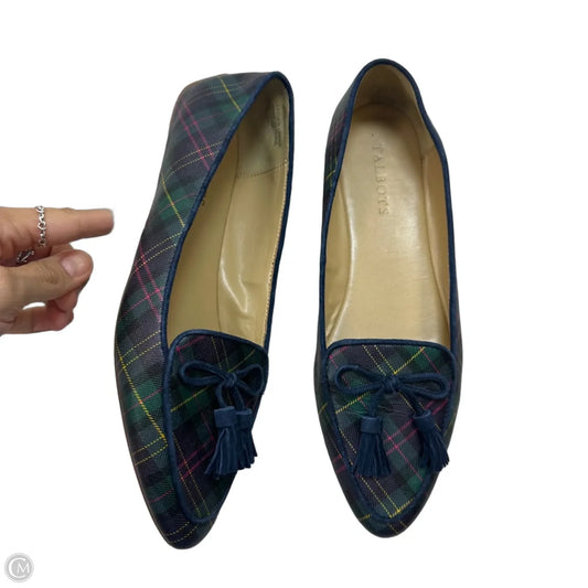 Shoes Flats By Talbots In Plaid Pattern, Size: 8