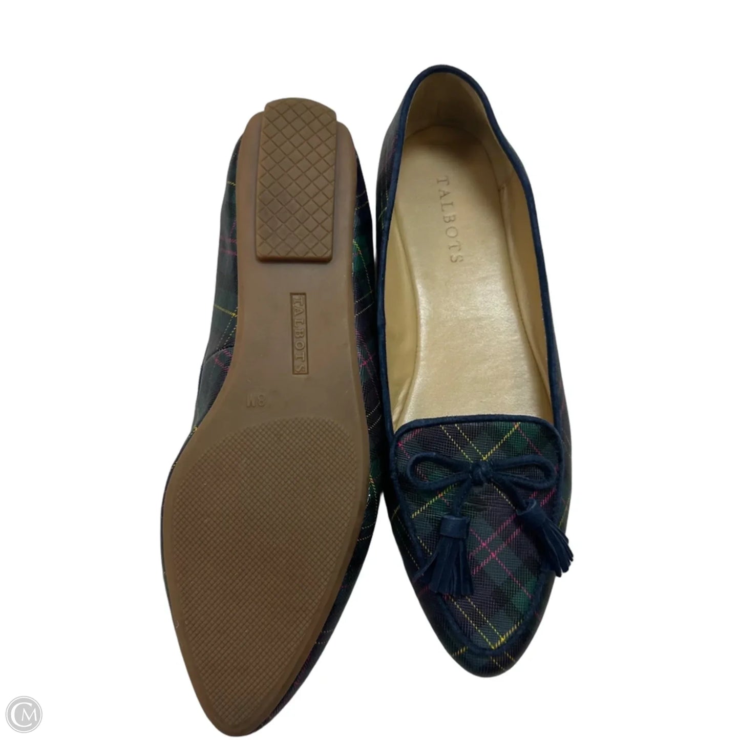 Shoes Flats By Talbots In Plaid Pattern, Size: 8