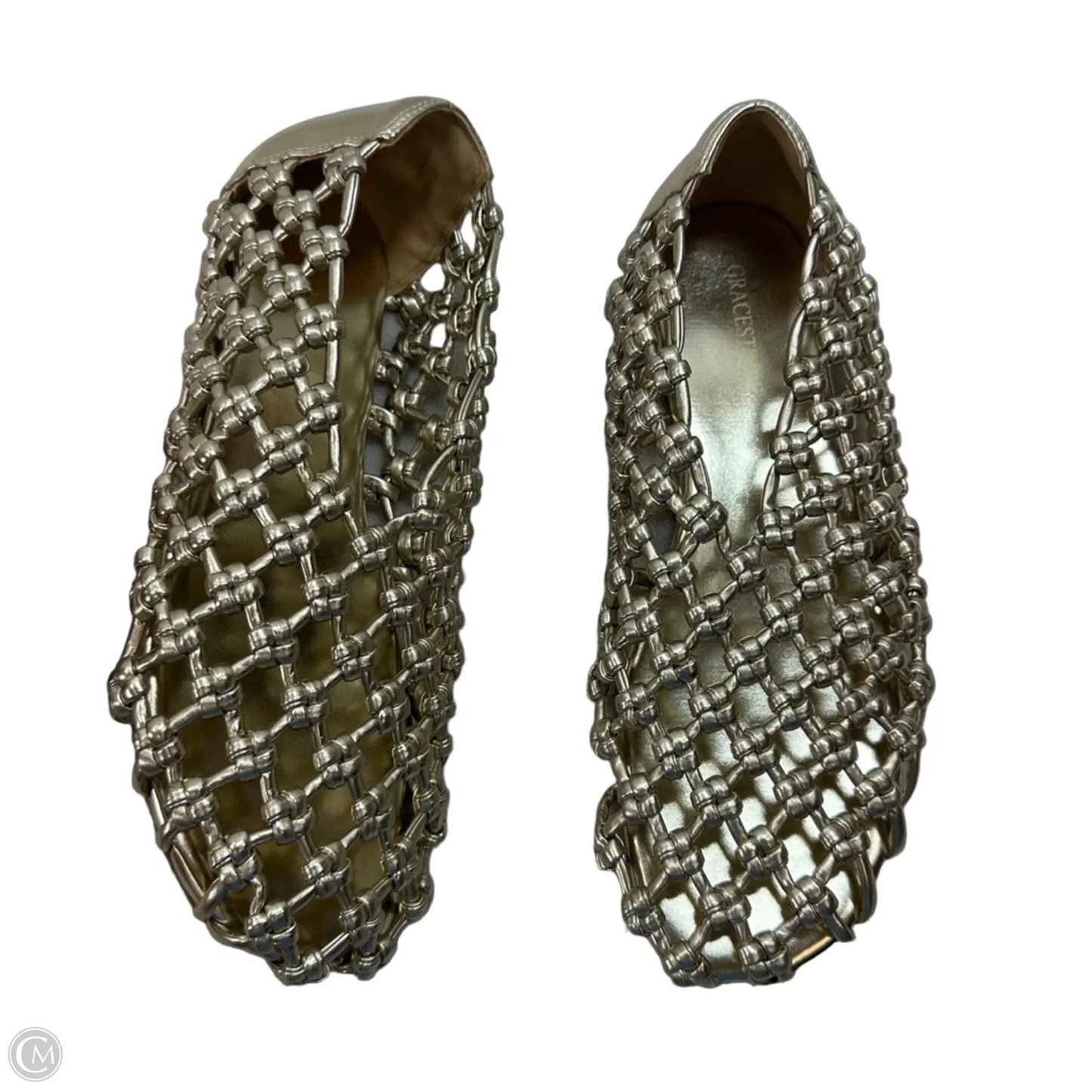 Shoes Flats By Cme In Gold, Size: 8.5