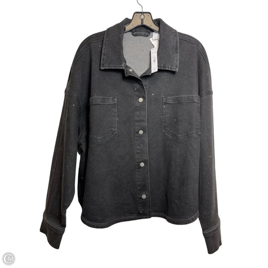 Jacket Denim By Pink In Black Denim, Size: Xl