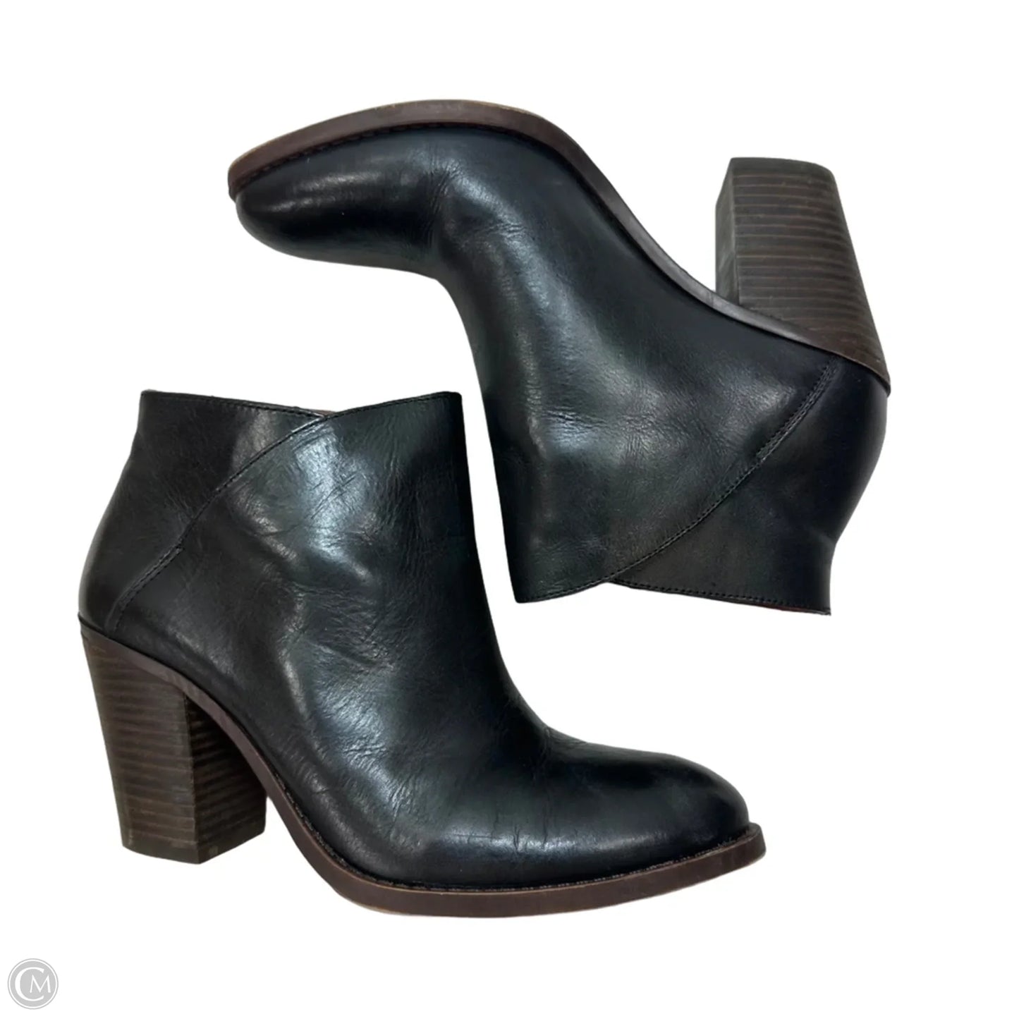 Boots Ankle Heels By Lucky Brand In Black, Size: 10