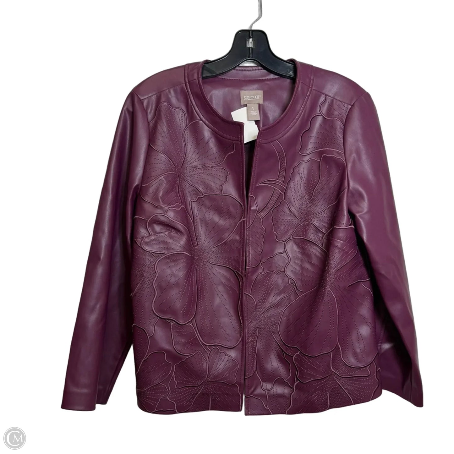 Blazer By Chicos In Purple, Size: M