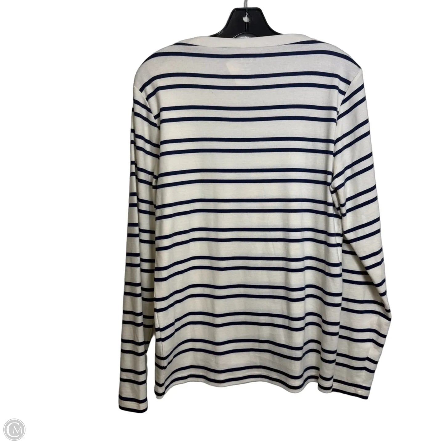 Top Long Sleeve By J. Crew In Striped Pattern, Size: Xl