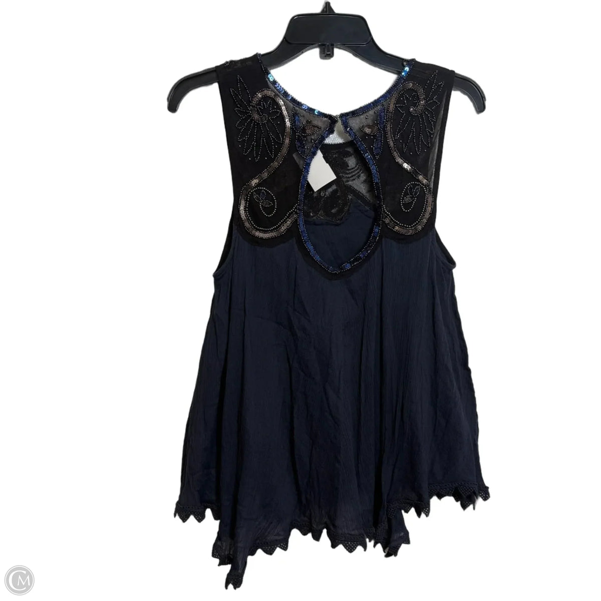 Top Sleeveless By Free People In Navy, Size: M