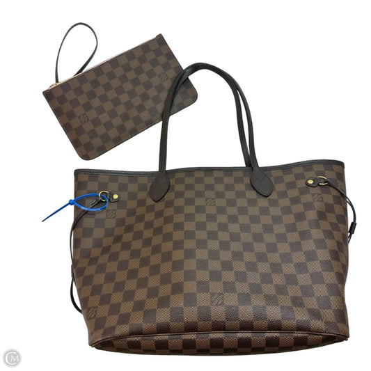Neverfull MM Handbag Luxury Designer By Louis Vuitton, Size: Medium