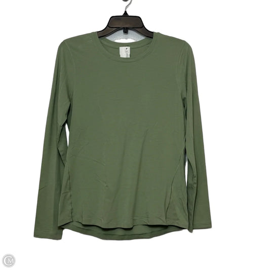 Athletic Top Long Sleeve Crewneck By Lululemon In Green, Size: 6
