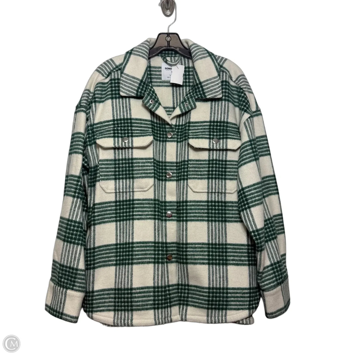 Jacket Shirt By Sonoma In Plaid Pattern, Size: L