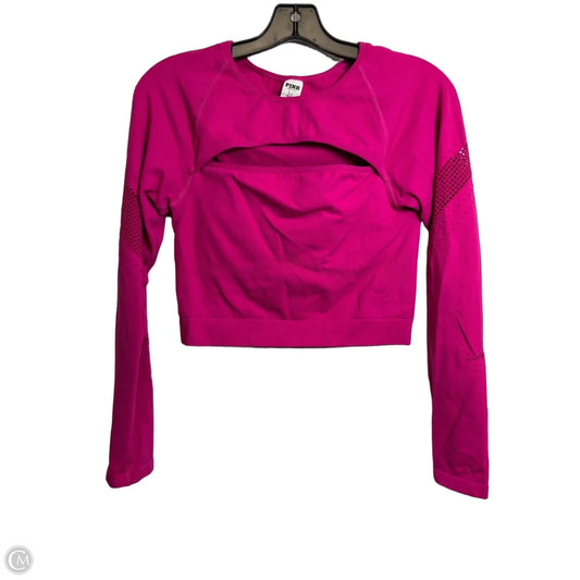 Athletic Top Long Sleeve Crewneck By Pink In Pink, Size: L
