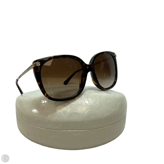 Tortoise shell Sunglasses Designer By Coach, Size: