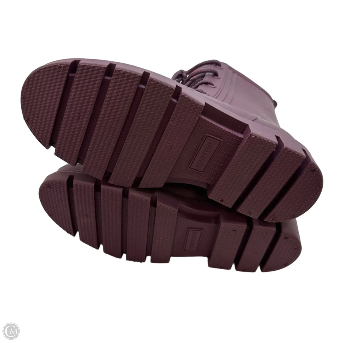 Boots Designer By Hunter In Maroon, Size: 10