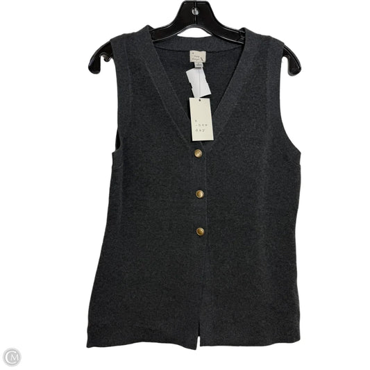 Vest Sweater By A New Day In Grey, Size: L