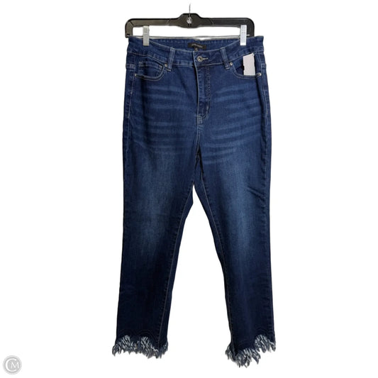 Jeans Straight By John Mark In Blue Denim, Size: 10