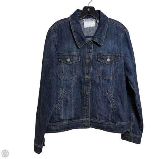 Jacket Denim By Rxb In Blue Denim, Size: Xxl