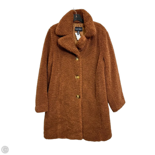 Jacket Faux Fur & Sherpa By Ellen Tracy In Bronze, Size: M