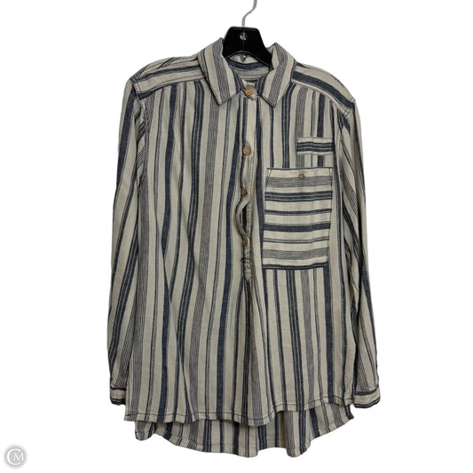 Top Long Sleeve By We The Free In Striped Pattern, Size: Xs