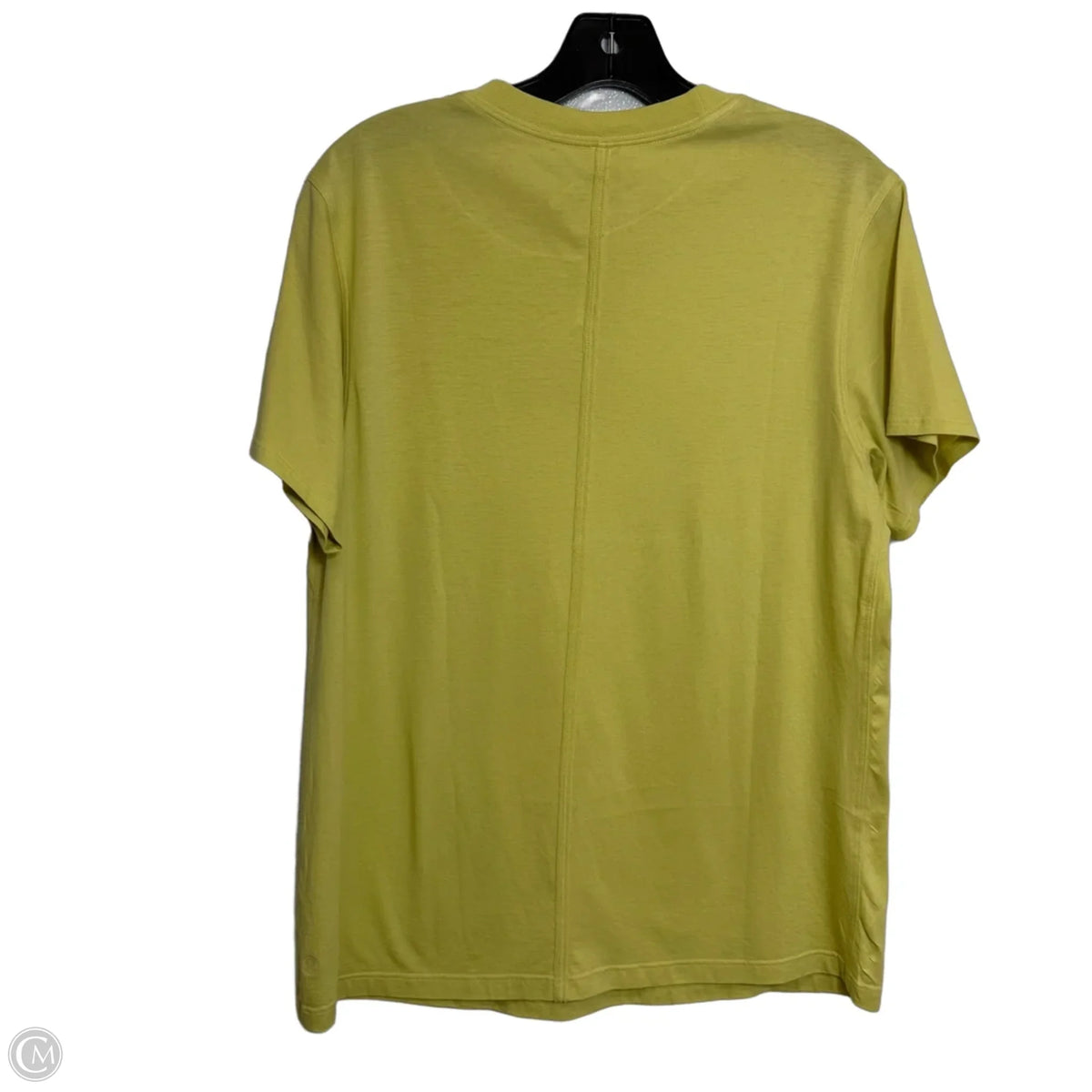 Athletic Top Short Sleeve By Lululemon In Chartreuse, Size: 2