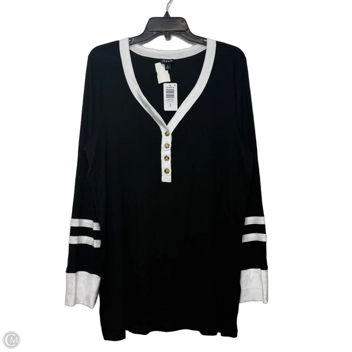 Top Long Sleeve By Torrid In Black, Size: 4