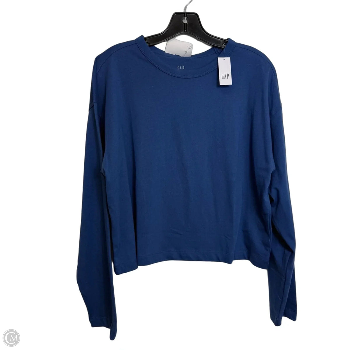 Top Long Sleeve Basic By Gap In Blue, Size: S